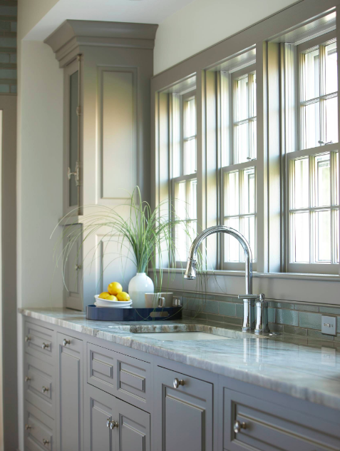 What Countertops Go With Gray Cabinets Marble Granite