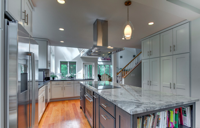 What Countertops Go With Gray Cabinets Marble Granite